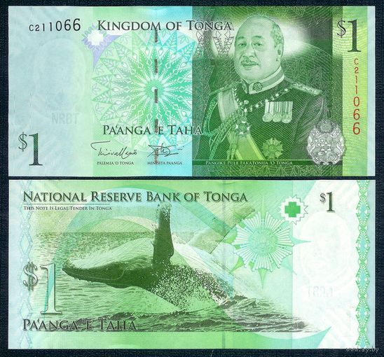 Тонга 1 паанга 2009 год, P-37a, UNC