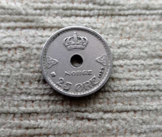 Werty71 Норвегия 25 эре 1939