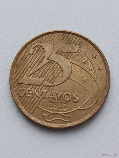 Бразилия. 25 сентаво 2011 года. (4)