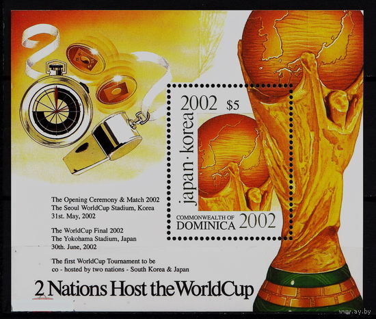 Футбол 2002 ЧМ ДОМИНИКА MNH