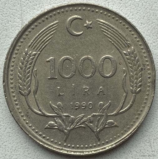 Турция 1000 лир 1990 г.