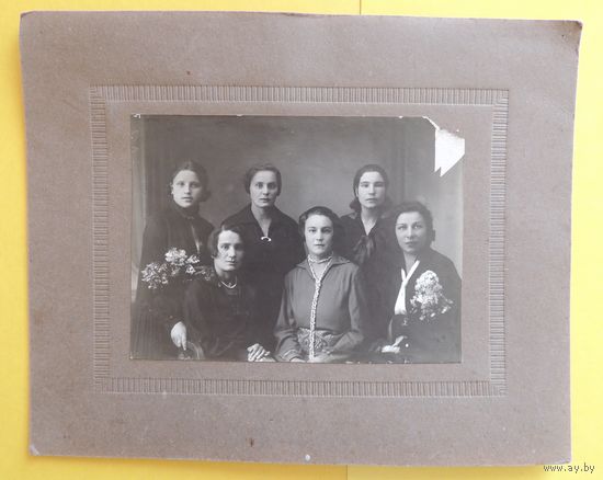 Фото большое "Семья", 1920-е гг., Минск (без паспарту 11*15 см)