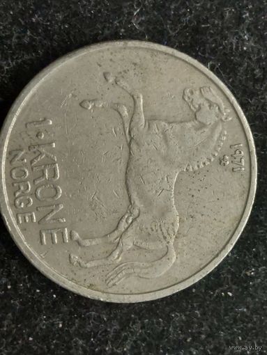 1 крона норвегия 1971