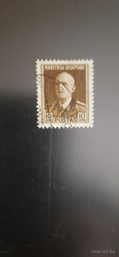 Албания. Оккупация. Виктор Эммануил 3. 1939г. гашеная