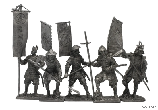 Статуэтки Самураи Оловянный сплав