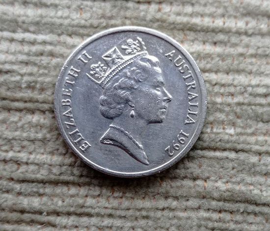 Werty71 Австралия 10 центов 1992 средний портрет королевы