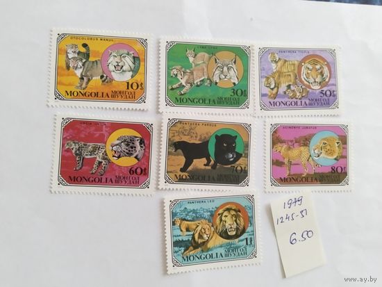Монголия  1979  7м  дик.кошки