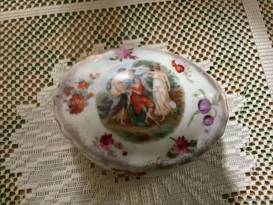 Шкатулка Антикварная Античные сцены Victoria Чехословакия 1918-1939 гг