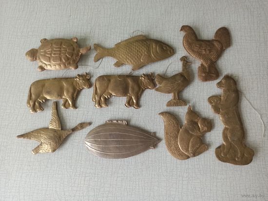 Ёлочные игрушки (СССР). "Дрезденский картонаж". Торги с 1 рубля. МЦ.