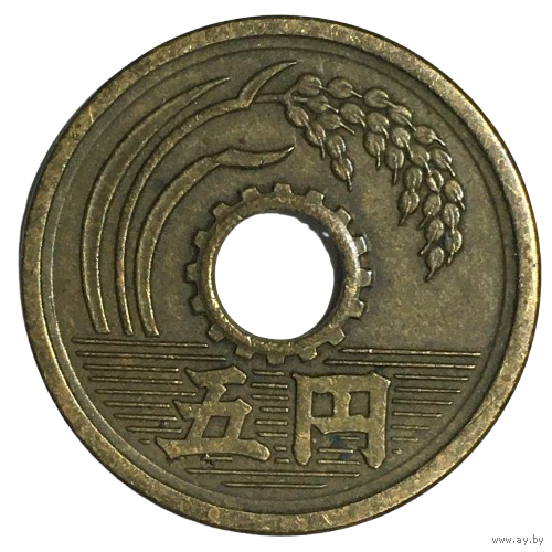 Япония 5 йен, 1951