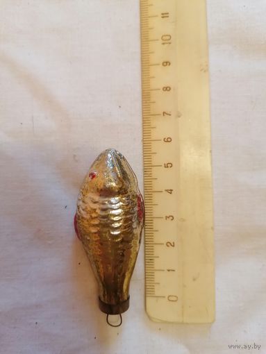 Ёлочная игрушка РЫБКА СССР 0124