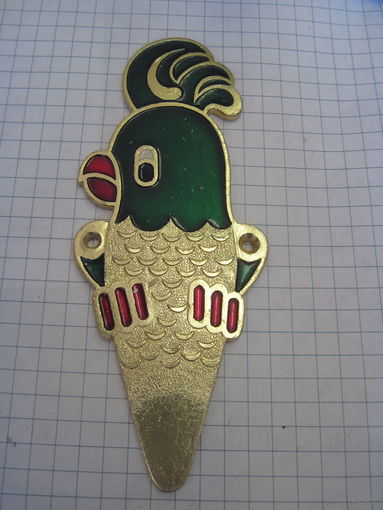 Накладка-вешалка Попугай с рубля!