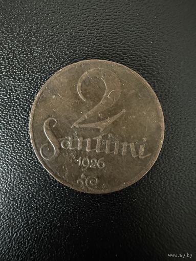 2 сантима 1926 года . Хорошее состояние. С 1 рубля