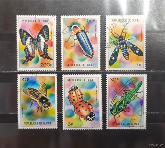 Республика Гвинея. 1973 год. Фауна. Насекомые (1277)