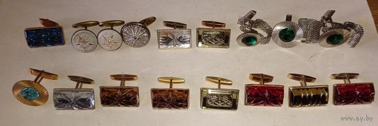 Запонки для коллекции. Цена за все. Одним лотом. Внимательно прочитайте описание!