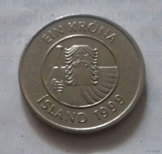 1 крона, Исландия 1999 г.