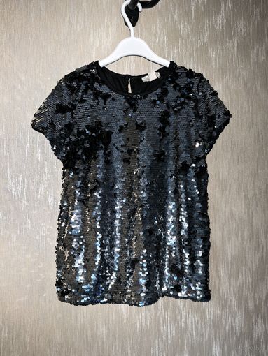 Нарядный яркий топ в пайетки, р.152
