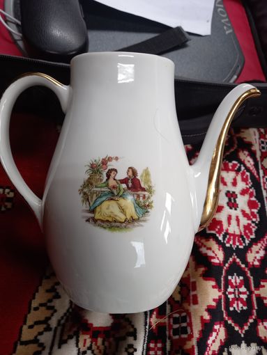 Заварник Молочник Мадонна Югославия 1974 г. роспись позолота клеймо FP