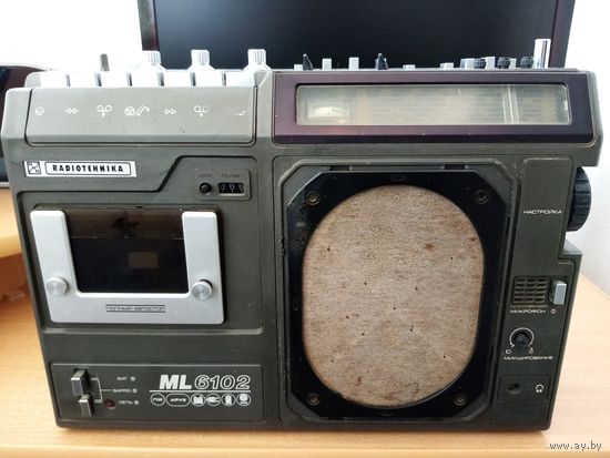 Магнитола Радиотехника МЛ 6102на донора.Без почты.
