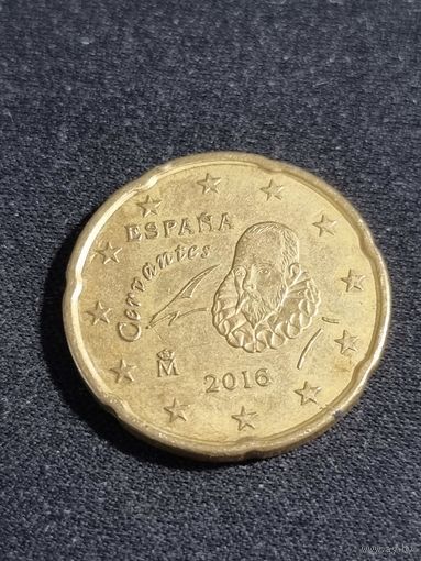 Испания 20 евроцентов 2016