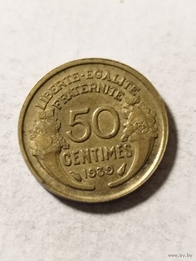 Франция 50 сантим 1939