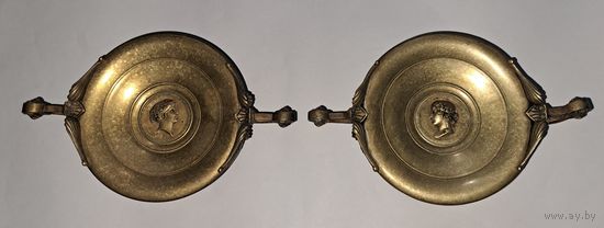 Антикварные пара чаш. Бронза позолота.19 век. Франция.