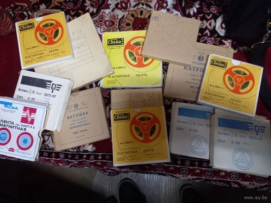 Лента магнитная катушка бобина для магнитофона СССР цена за лот