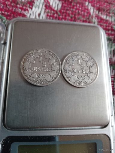 1/2 марки 1905,1906