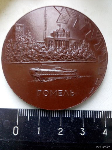 Настольная медаль Гомель сентябрь 1966 г