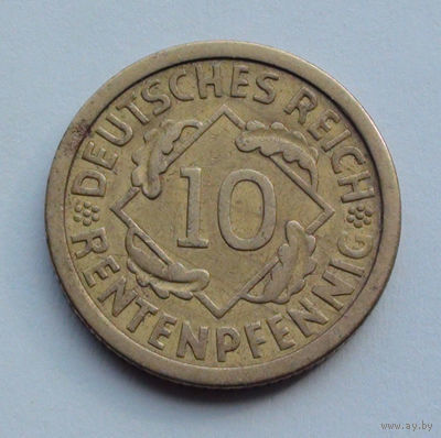 Германия 10 рентенпфеннигов, 1924 A