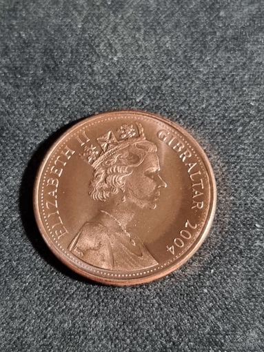 ГИБРАЛТАР 1 пенни 2004  Unc (300 лет захвату ГИБРАЛТАРА)