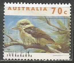 Австралия. Птица Кукабара. 1993г. Mi#1365.