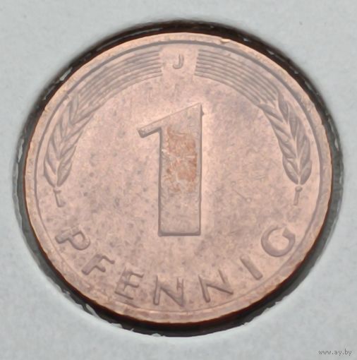 Германия. 1 пфениг 1983 года. J.