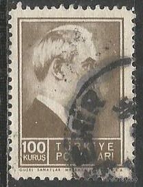 Турция. Мустафа И.Инёню. Второй Президент. 1942г. Mi#1153.