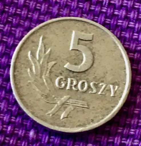 5 грошей 1962 года. Польша.