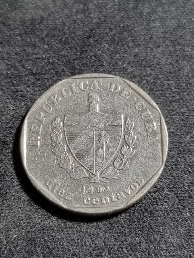 Куба 10 сентаво 1994