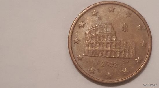 Италия 2002 5 евроцентов