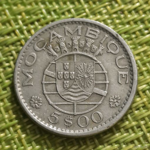 Мозамбик ( Португальская колония ) 5 эскудо  1973 г