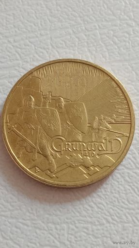 2 злотых 2010 Польша Грюнвальд
