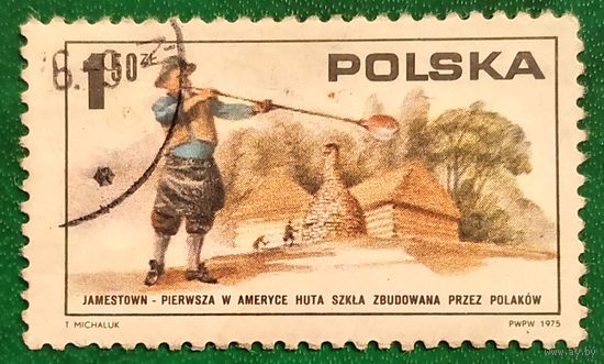 Польша 1975. Работа Польских стеклодувов в Джеймстауне