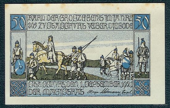 Германия, Нотгельд 50 пфеннигов 1921 год, UNC-