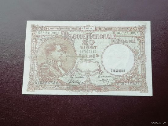 Бельгия 20 франков 1941