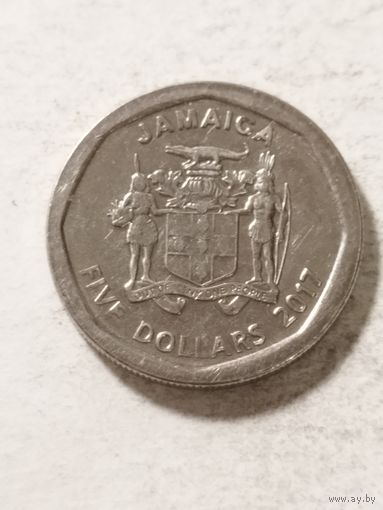Ямайка 5 долларов 2017