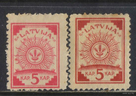 Латвия Респ  1918 Символ богини Лаймы Стандарт Печать на черно-коричневых топографических картах германского штаба и писчей бумаге #2 I+III*