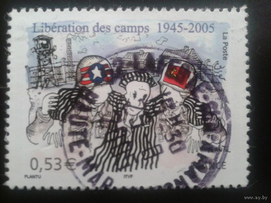 Франция 2005 день Победы, американский и советский солдаты