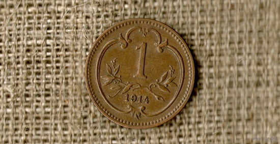 Австрия 1 геллер 1914  ///(ON)