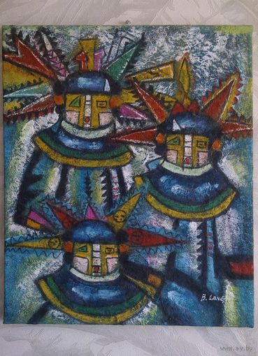 Абстракция, нем. художник Bertrand Lang  р-р 50*60 см Волхвы