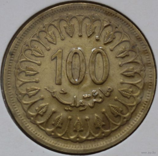 Тунис 100 миллимов 1983 год