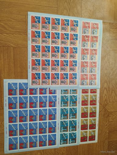 СССР 5 листов марок 1977 г. Туризм по золотому кольцу.