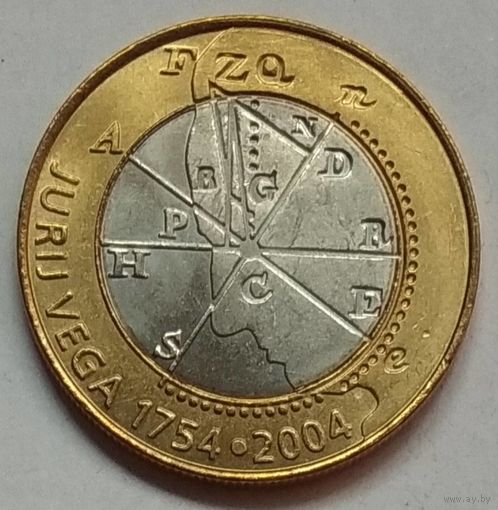 Словения 500 толаров 2004 г. 250 лет со дня рождения Георга Веги
